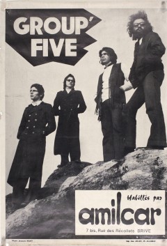 Affiche de promotion du groupe « The Group’ Five ».