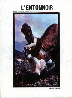 Couverture du Fanzine l’Entonnoir, mensuel d’information du Centre Culturel et Sportif de Tulle, février 1980.