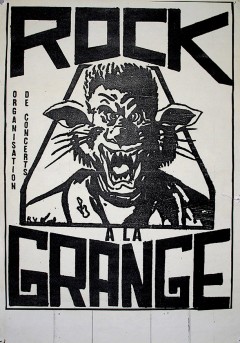  Logo de Rock à la Grange, 1987.