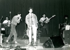 Le groupe de Brive Sylvie Flash Gang en concert, fin des années 1970.